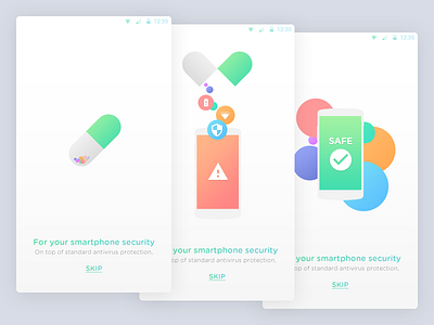 Security App Intro Concept app concept intro security