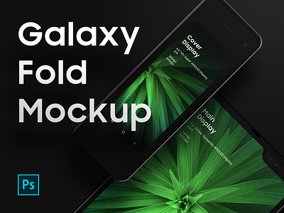 Galaxy Fold Mockup PSD - Freebies device device mockup fold foldable galaxy galaxy fold mockup psd