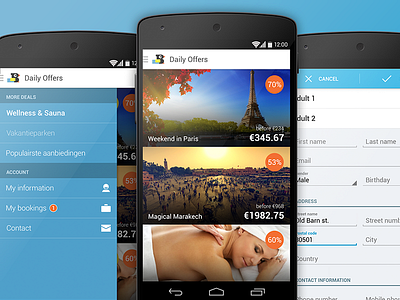 TravelBird Android app android bird booking daily offers flights holiday spa travel vacation