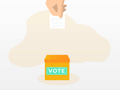 Ballot 2d 2d art animation animation 2d art branding clean design flat geometric graphic illustration minimal people politics technology ui ux vector vote