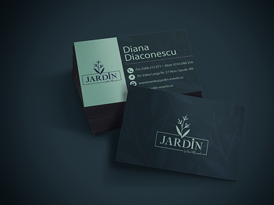 Carti de vizita Jardin Brasov adobe brand branding businesscard cards design illustrator logo vector