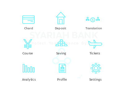 Syariah Bank Icon app app developer design icon icon app illustration illustrator logo ui ux vector