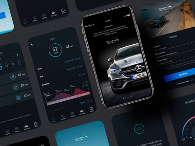 App Design - Mercedes Me android app app design automotive car ios mercedes mobile