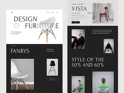 Designer furniture 2022 chairs design fashion furniture interface new popular score shop trend ui ux web