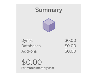 Heroku Pricing Summary