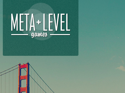 Meta+Level Games bizcard green identity