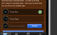 Interesting Interaction Problems brown gaming iphone mobile rochambeau rockpaperscissors ui
