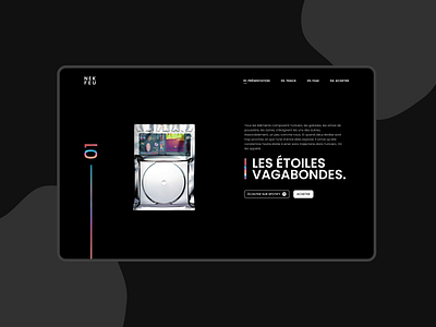 DailyUI#3 Landing Page album daily 100 challenge dailyui dark ui design landingpage nekfeu spotify ui