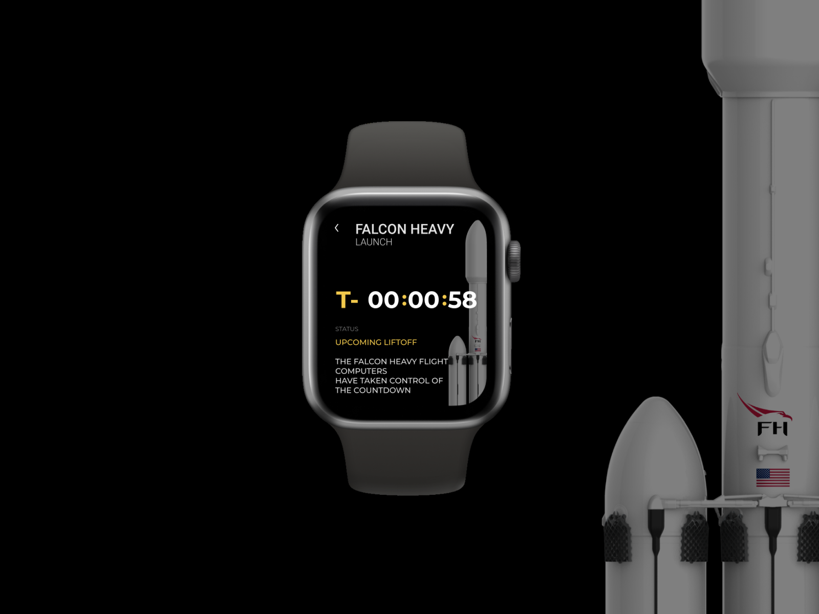 smartwatch with countdown timer
