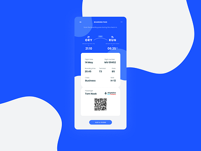 DailyUI#24 Boarding Pass