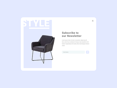 DailyUI#26 Subscribe daily 100 challenge dailyui design light ui popup subscribe ui