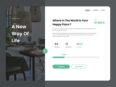 DailyUI#32 Crowdfunding Campaign