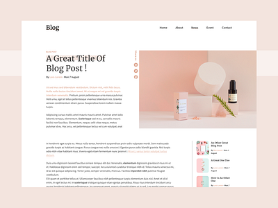 DailyUI#35 Blog Post