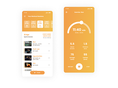 DailyUI#41 Workout Tracker