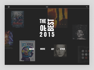 DailyUI#63 Best of 2015 bestof bestof2015 daily 100 challenge dailyui dailyui63 dark ui design ui