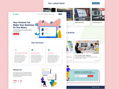 Digital Marketing Agency Landing Page design landingpage ui website