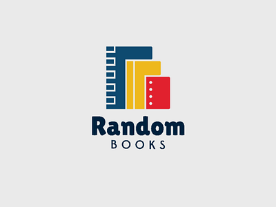 Random books logo design
