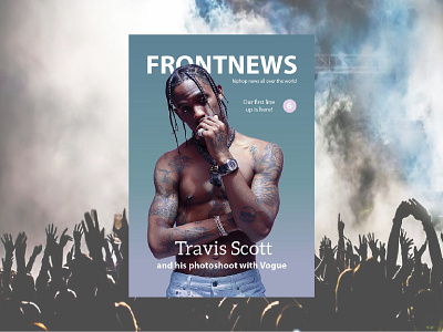 Travis Scott Fictional Magazine branding design hiphop illustration nike rap travis travis scott