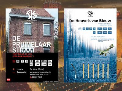 Theater Posters belgium design illustrator indesign kras kris photoshop show theater theater posters