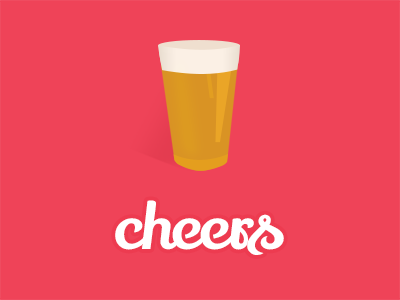 Dribbble Thanks beer cheers pint thank you thanks