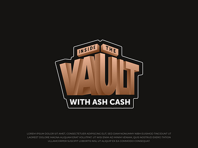 Inside The Vault with ash cash | Approved 3d 3d logo 3d logo design 3d logos adobe illustrator branding creative illustration logo porfolio logo portfolio typography vector