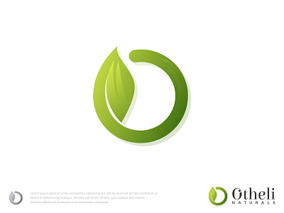 otheli Logo Design & Branding (O + Leaf)