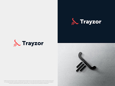 (Tray + T) Trayzor Logo Design | Minimal logo