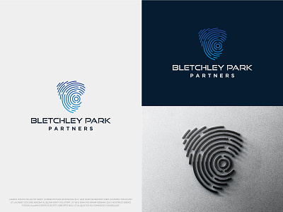 Bletchley Park Partners | Approved 3d logo 3d logo design adobe illustrator branding creative creative logo cyber cyber logo design fingerprint icon logo security security logo shield logo vector
