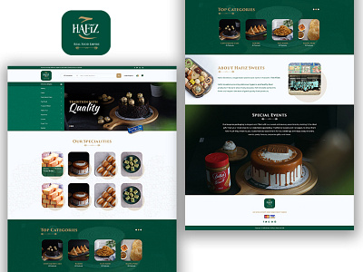 HafizSweets Web-Design Ui/Ux adobe illustrator branding creative design ibad mateen illustration logo mithai photoshop sweet sweet website typography ui ux ux ui vector website design wordpress