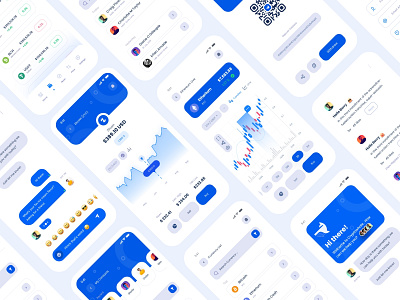 Cryptocurrency App I Crypto whale UI Kit (light mode)