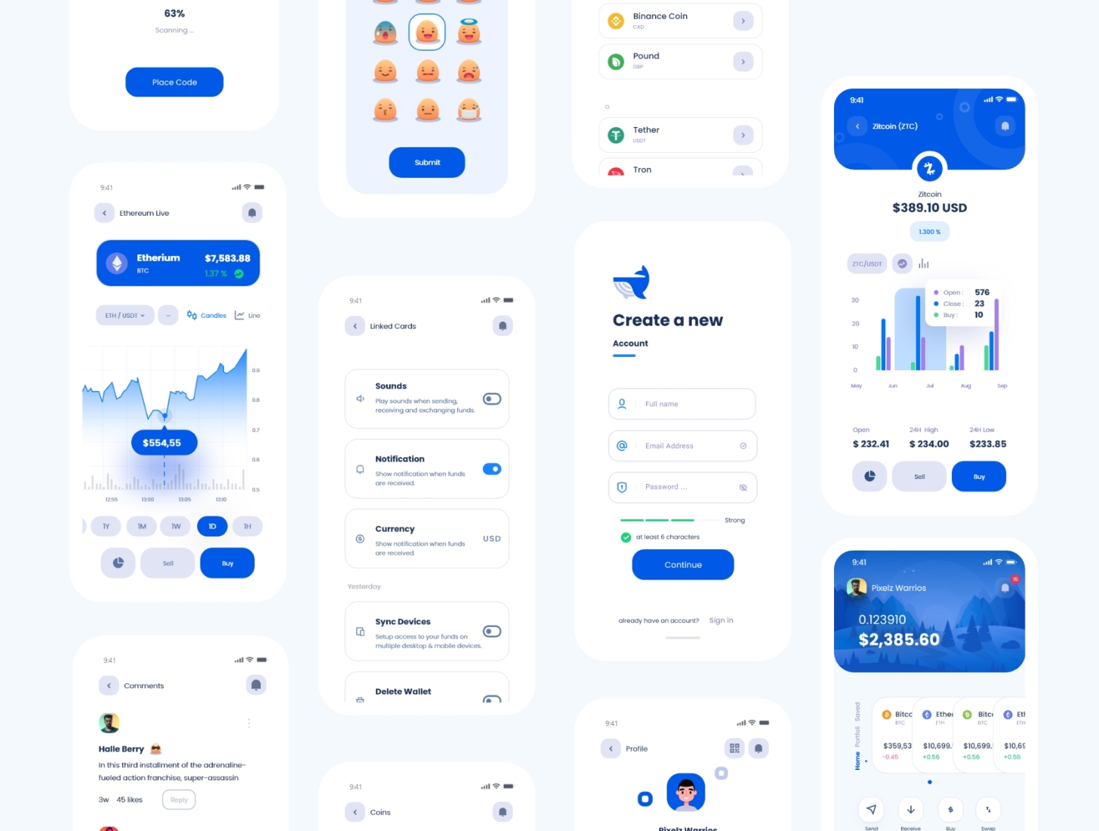 Cryptocurrency App UI UX by UI/UX monster on Dribbble