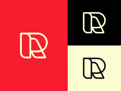 R branding identity logo mark personal r red symbol symbols