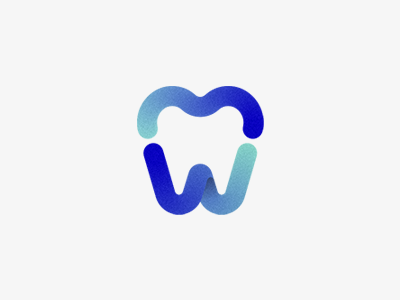 Cosmetic Dentistry colors cosmetic dentist identity logo mark personal symbol teeth tooth typography w