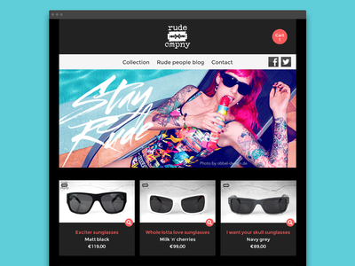 rude cmpny Shopify storefront