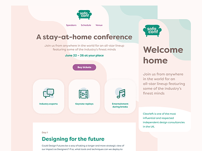 Sofaconf visual direction figma multiplayer teamwork visual design web design