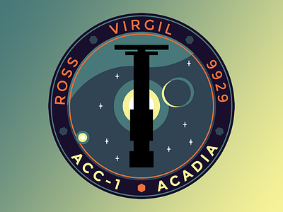 Acadia: Mission Patch acadia emboidery illustration illustrator james erwin patch rome sweet rome sci-fi space