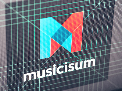 Musicisum Logo grid illustrator layout logo music musicisum
