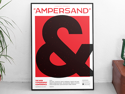 Poster design: Ampersand 2018: The web typography conference clearleft conference poster saul bass typography variable fonts