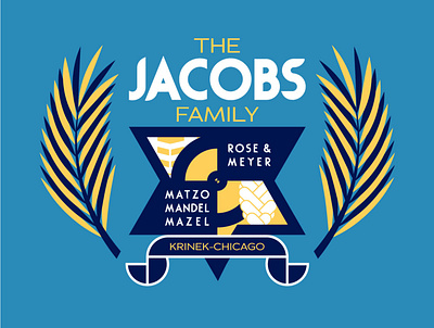 Jacobs Family Crest adobe illustrator branding dribbbleweeklywarmup family crest graphic design illustration