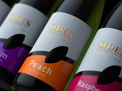 SIDES branding design packaging wine
