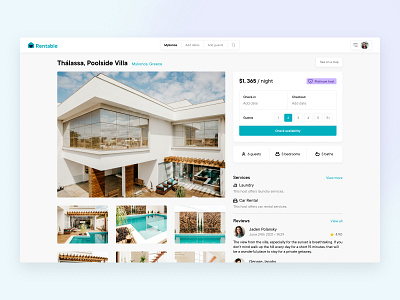 Rentable - Booking platform booking design hotel hotel app hotel booking place rent reservation stay tourism travel travel agency travel app traveling ui ux vacation