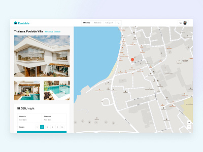 Rentable - Booking platform booking design hotel hotel app hotel booking place rent reservation stay tourism travel travel agency travel app traveling ui ux vacation