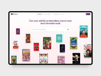 Bookstore 📚 book bookshop bookstore buy categories category consumer design ecommerce genre landing landing page layout online order product shop shopping store web