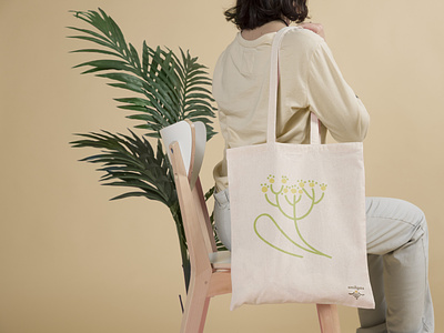 Tote bag with illustration
