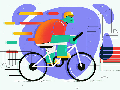 Bicycle Ride 🚴🏻‍♂️ ai airnauts bike design dribbble flat illustration vector