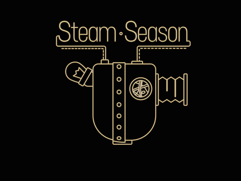 Steam Season Heart aftereffects alive animation art design gif heart light line lineart logo machine movie nut oil robot season steam steampunk wires