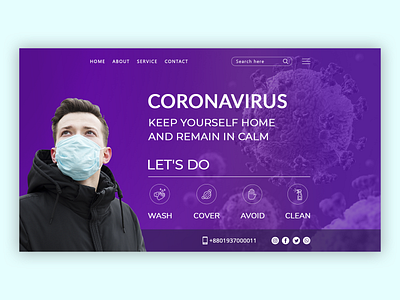 Coronavirus Awareness Landing page