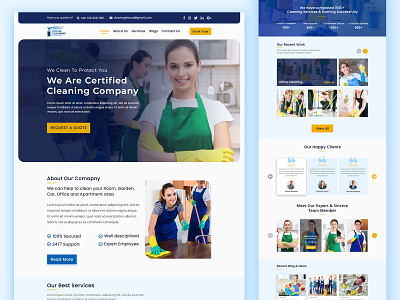 Cleaning Service website uiux design cleaning cleaning company cleaning service dailyui graphic design graphics landing page landing page ui ui ui design ui designer uiux user experience user interface design ux designer web design web ui website design