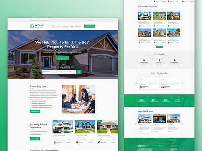 Real Estate Website Landing Page