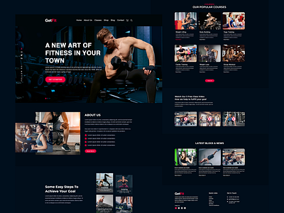Gym Website Landing page